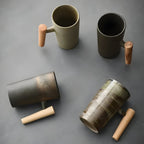 Japanse Keramische Koffiemok Met Minimalistisch Design
