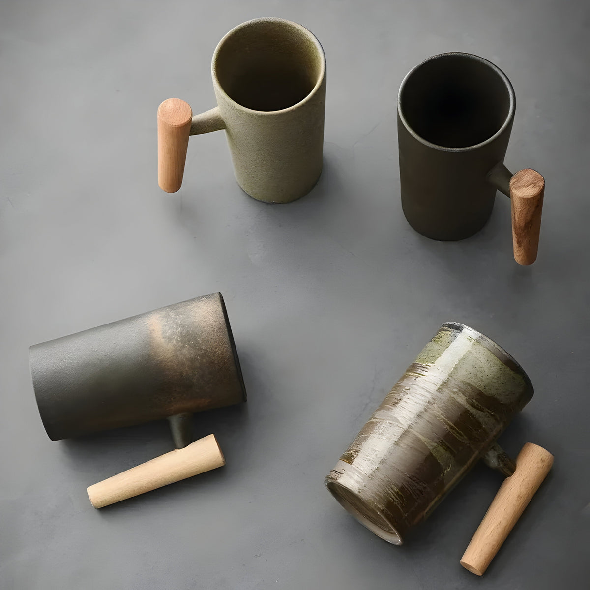 Japanse Keramische Koffiemok Met Minimalistisch Design