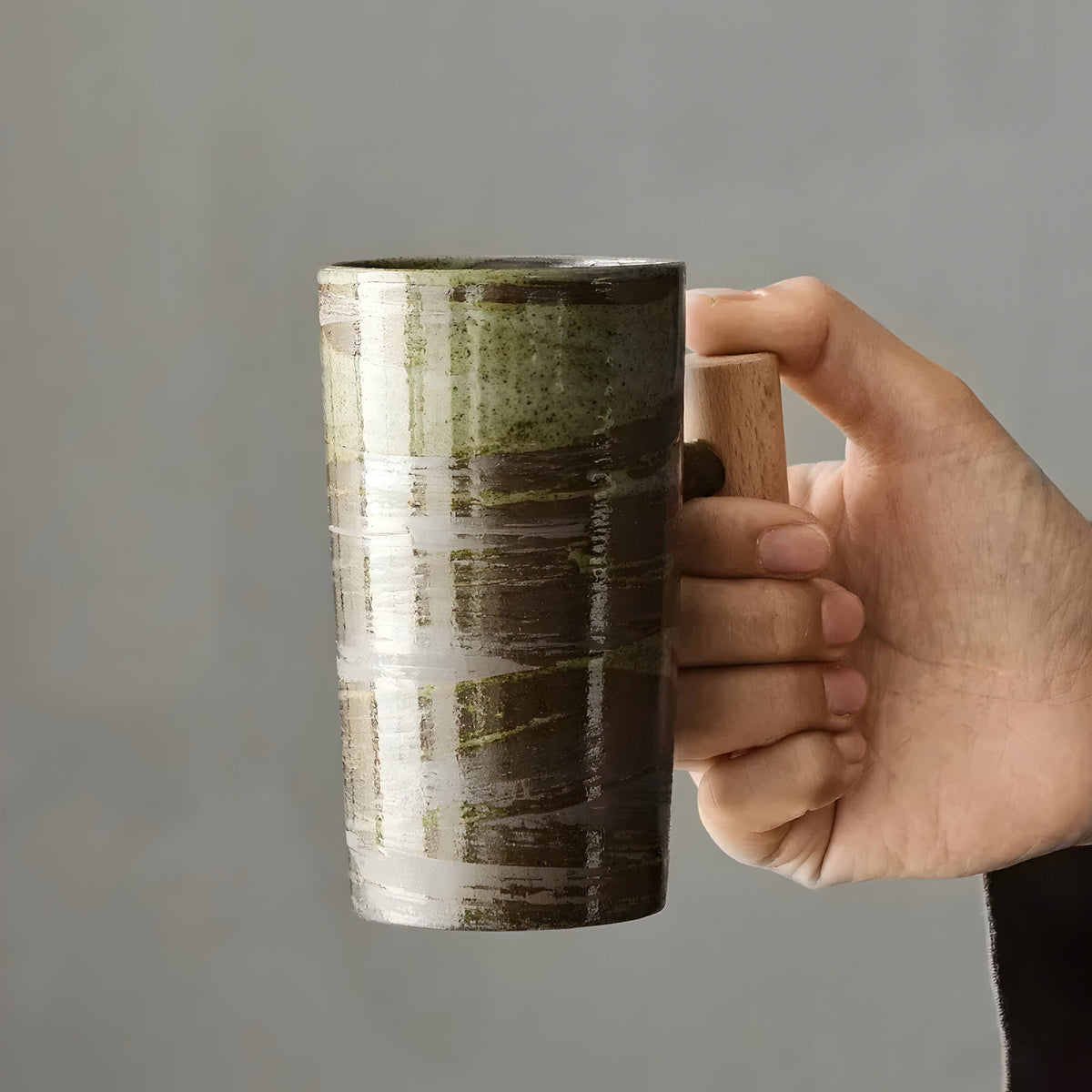Japanse Keramische Koffiemok Met Minimalistisch Design