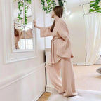 Dames Kimono Pyjamaset Met Lange Broek