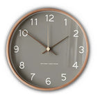 Houten Wandklok met Stil Quartzuurwerk
