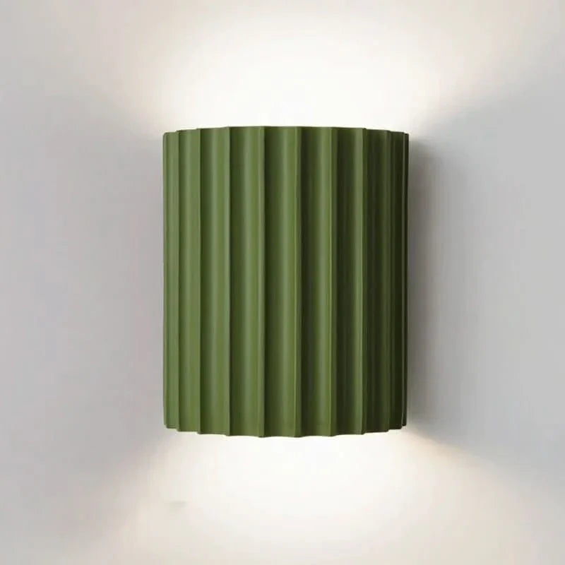 Moderne LED‑Wandlamp van Resin met Zachte Warmwitte Lichtgloed