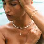 Kralenketting met Ovale Kralen en Verlengkettinkje