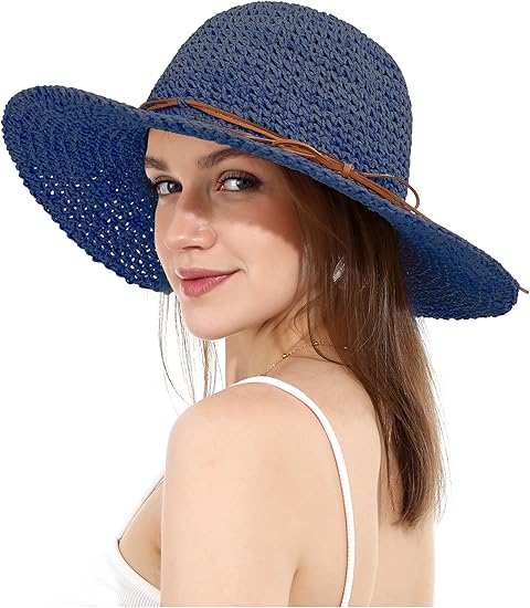 Dames Opvouwbare Zonnehoed met UV‑bescherming | Brede Rand & Verstelbare Pasvorm