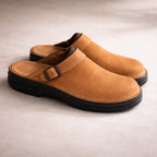Unisex Orthopedische Leren Slippers met Verstelbare Band voor Dagelijks Comfort
