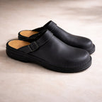 Unisex Orthopedische Leren Slippers met Verstelbare Band voor Dagelijks Comfort