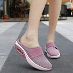 Dames schoenen met luchtkussen zool en ronde teen