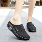 Dames schoenen met luchtkussen zool en ronde teen