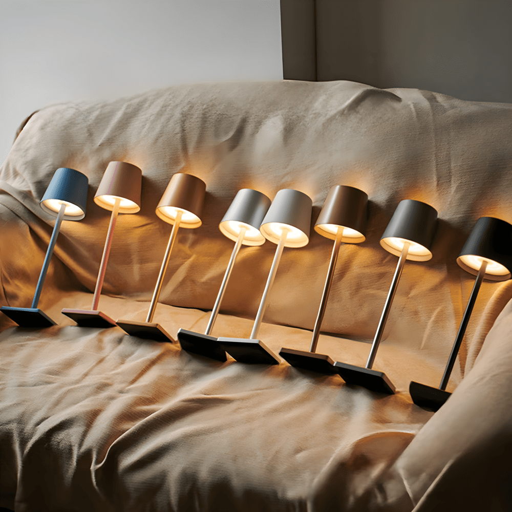 Draagbare LED‑Tafellamp met Oplaadbare Constructie voor Flexibele Binnenverlichting