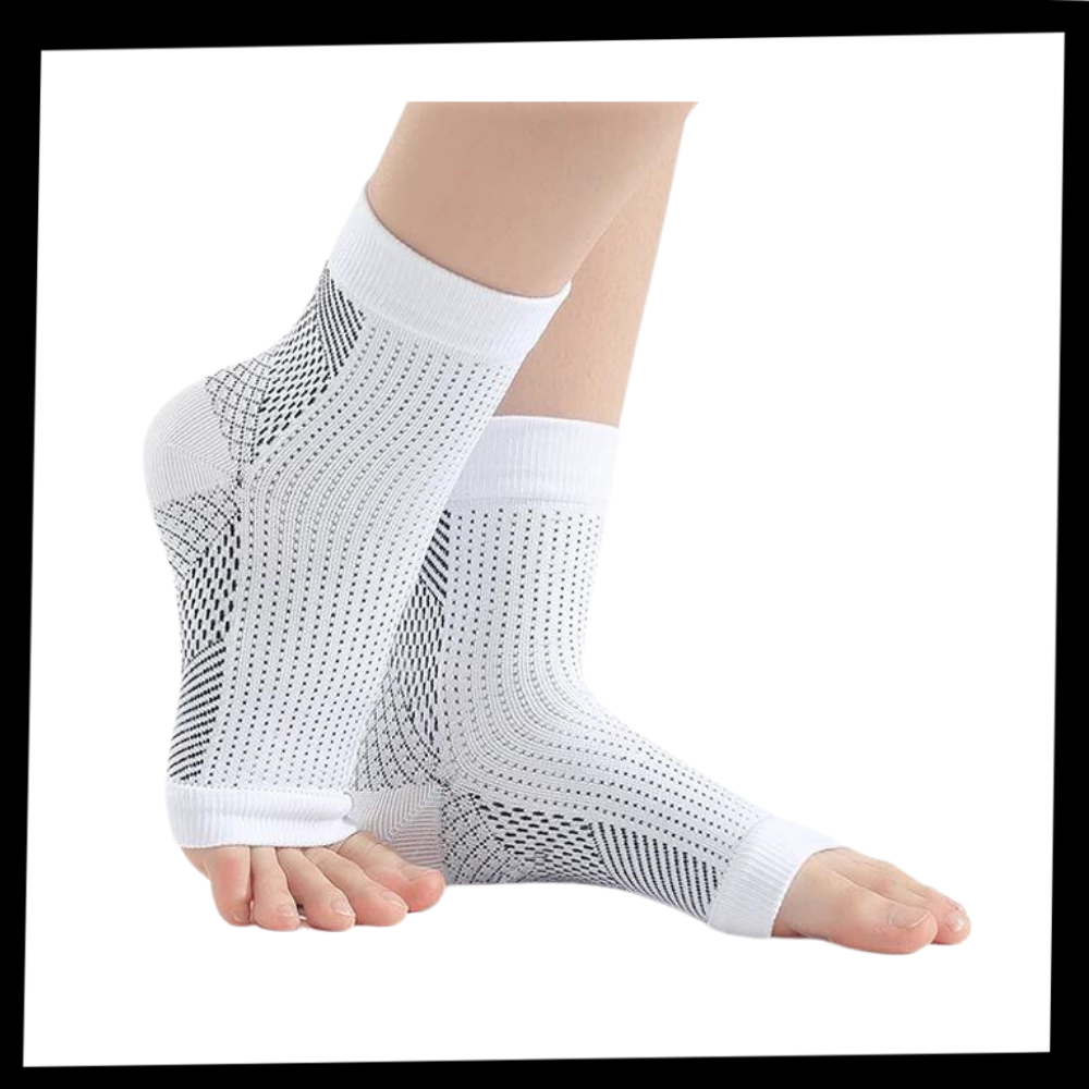 Compressiekousen Met Open Tenen Voor Comfortabele Ondersteuning Tijdens Dagelijks Gebruik