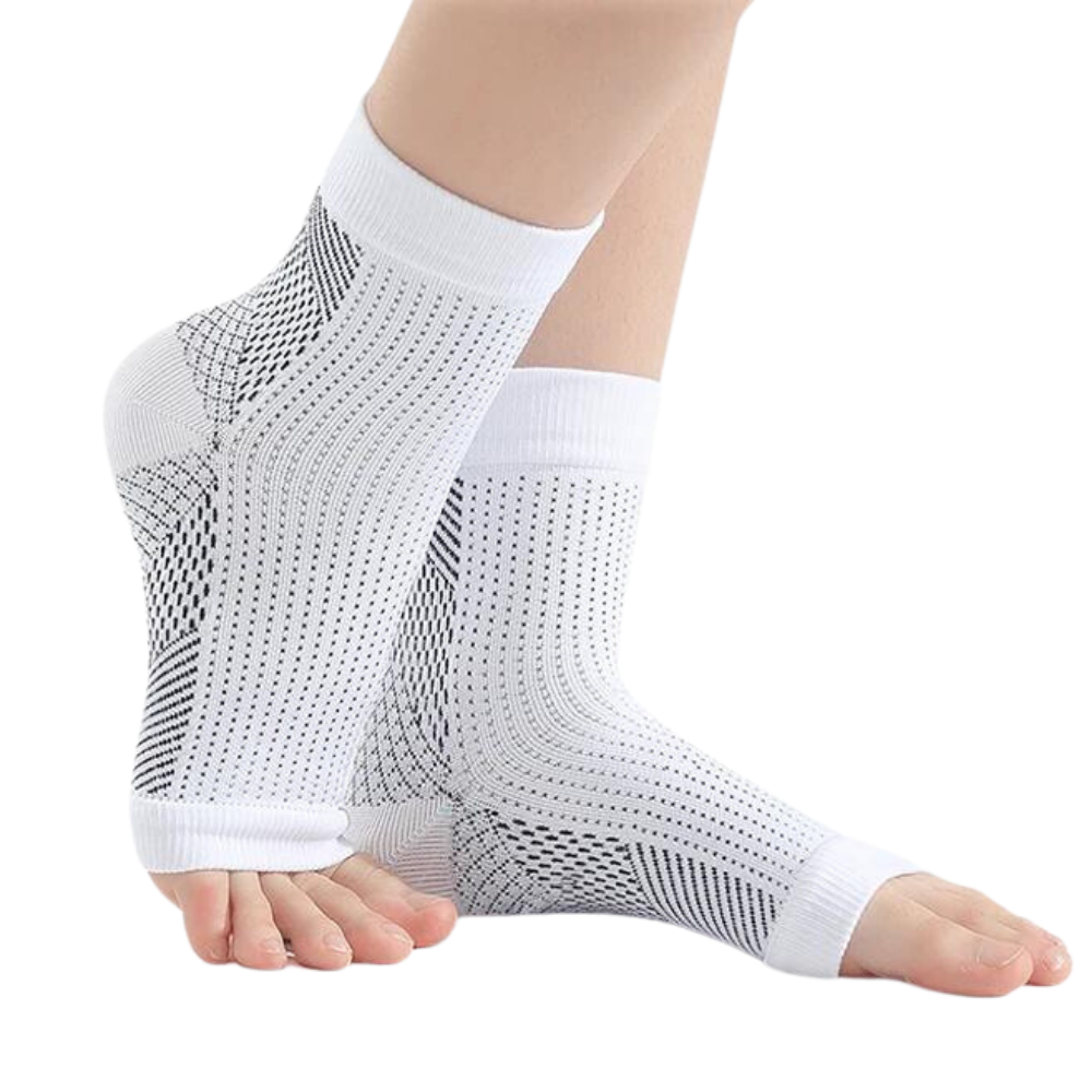 Compressiekousen Met Open Tenen Voor Comfortabele Ondersteuning Tijdens Dagelijks Gebruik