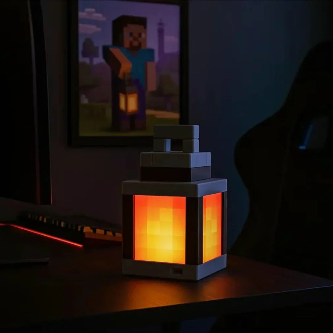 Pixel Gaming Nachtlamp met USB-C Oplaadfunctie
