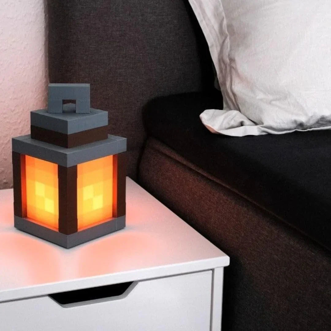 Pixel Gaming Nachtlamp met USB-C Oplaadfunctie