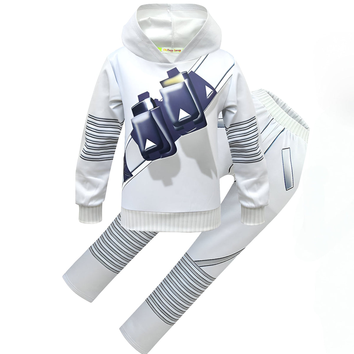 Dj Kostuum met Led Helm en Comfortabele Hoodie‑Set voor Feest en Festival