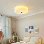 Art Deco Plafondlamp Met Gelaagde Glazen Kap