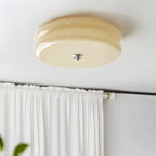 Art Deco Plafondlamp Met Gelaagde Glazen Kap