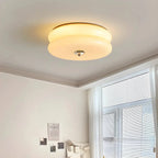 Art Deco Plafondlamp Met Gelaagde Glazen Kap