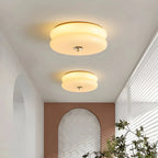 Art Deco Plafondlamp Met Gelaagde Glazen Kap
