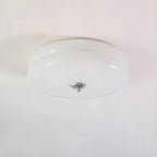 Art Deco Plafondlamp Met Gelaagde Glazen Kap