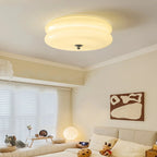 Art Deco Plafondlamp Met Gelaagde Glazen Kap