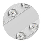 Moderne Plafondlamp Met Kristalpatroon En Dimbare LED Verlichting