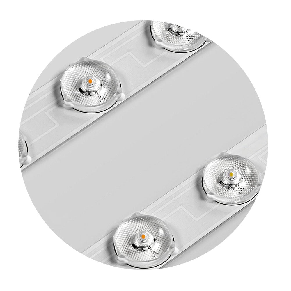 Moderne Plafondlamp Met Kristalpatroon En Dimbare LED Verlichting
