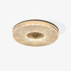 Moderne Plafondlamp Met Kristalpatroon En Dimbare LED Verlichting