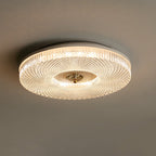 Moderne Plafondlamp Met Kristalpatroon En Dimbare LED Verlichting