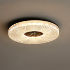 Moderne Plafondlamp Met Kristalpatroon En Dimbare LED Verlichting