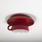 Retro Plafondlamp Met Speels Kopjesdesign Voor Unieke Interieurverlichting