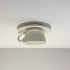 Retro Plafondlamp Met Speels Kopjesdesign Voor Unieke Interieurverlichting