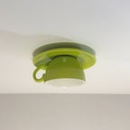Retro Plafondlamp Met Speels Kopjesdesign Voor Unieke Interieurverlichting