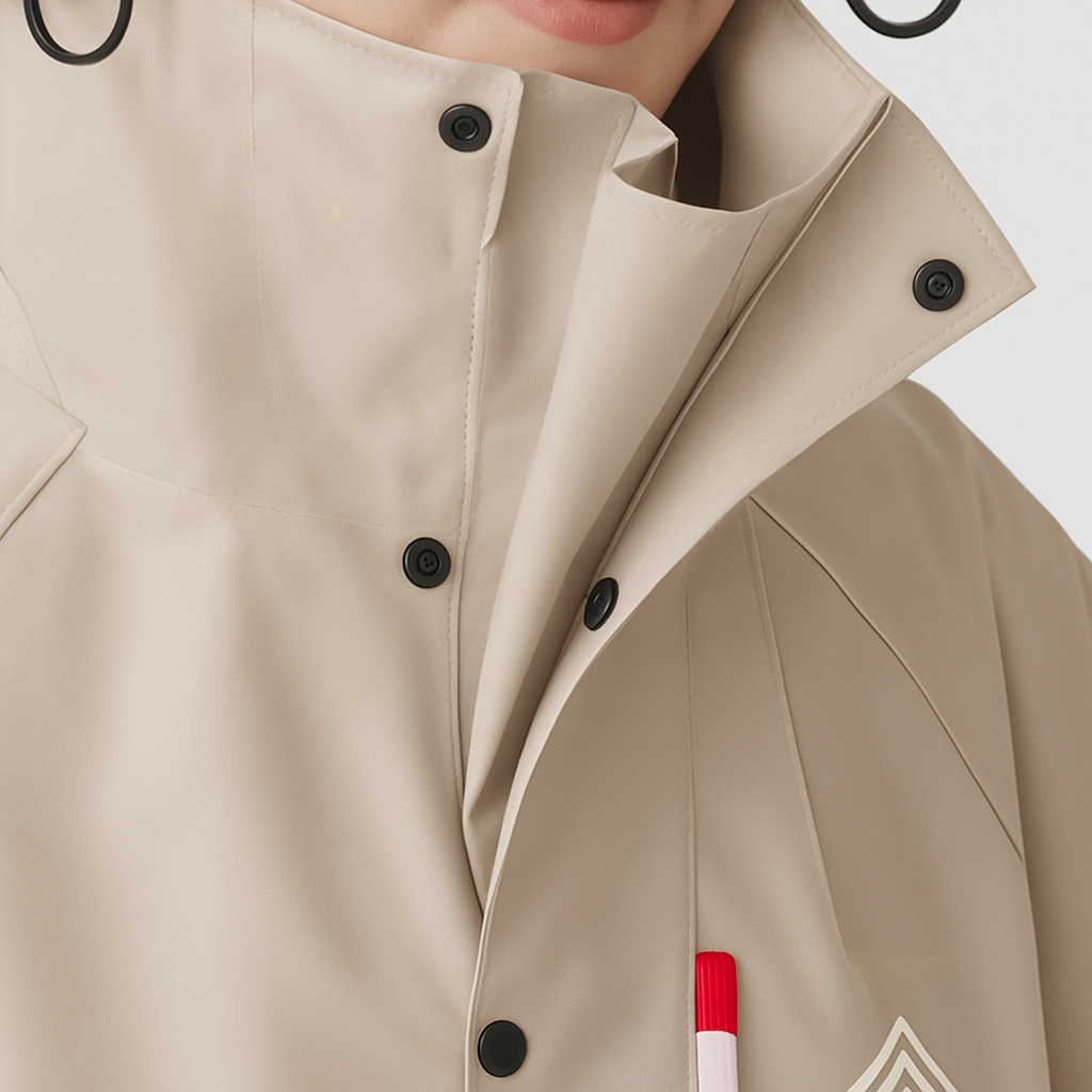 Lange Regenponcho Met Waterdichte Constructie En Comfortabele Volledige Bedekking