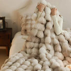 Dekentextiel met Polyester en Zachte Luxe Pluche Structuur
