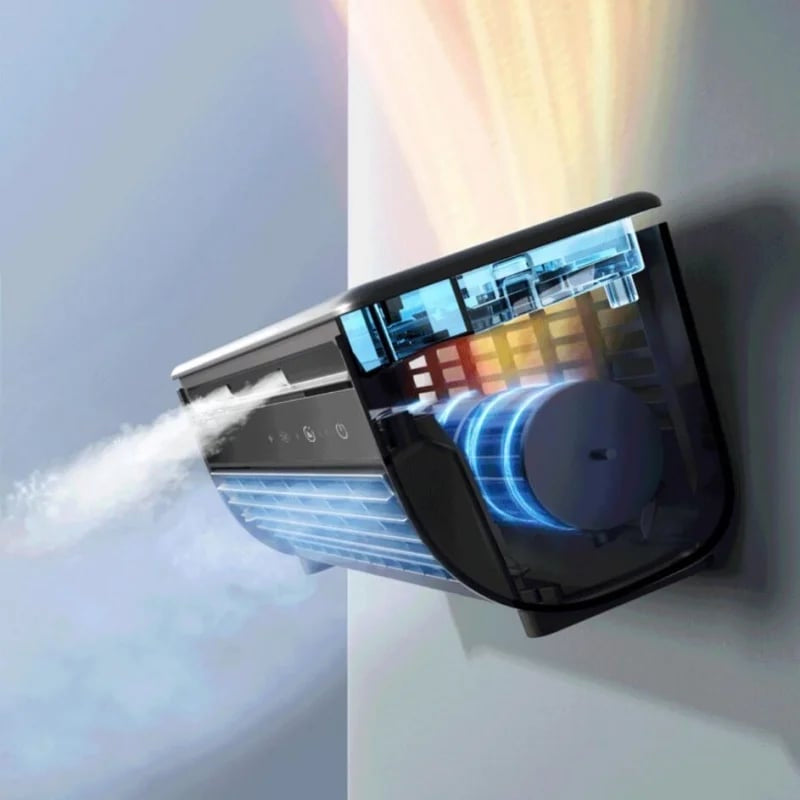 Draagbare Persoonlijke Aircooler met Compact Ontwerp en Snoerloze Koeling