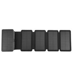 Opvouwbare powerbank met zonnepanelen en dubbele USB-uitgang