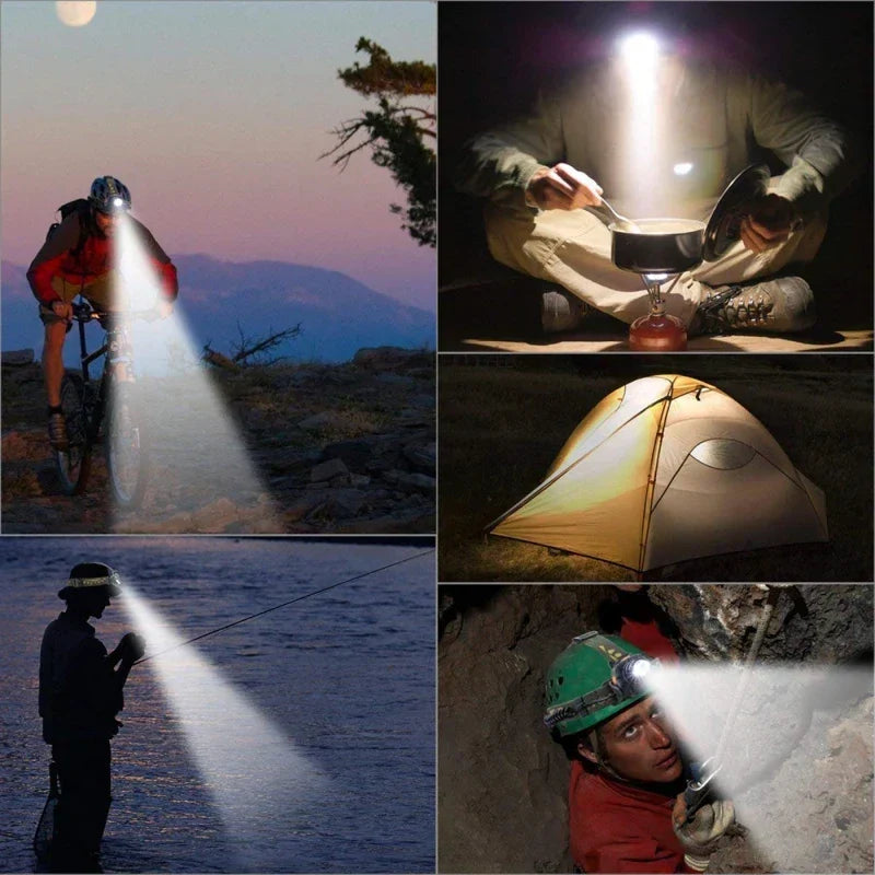 Hoofdlamp LED met Zoomfunctie en Waterdicht Compact Ontwerp