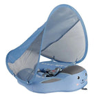 Baby Zwemband met UV‑Luifel en Comfortabele Ondersteuning