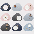 Placemat En Onderzetter Set Met Hittebestendige Kunstleerstructuur