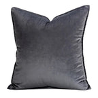 Kussenhoes Met Zachte Velours En Luxe Flanellen Rand