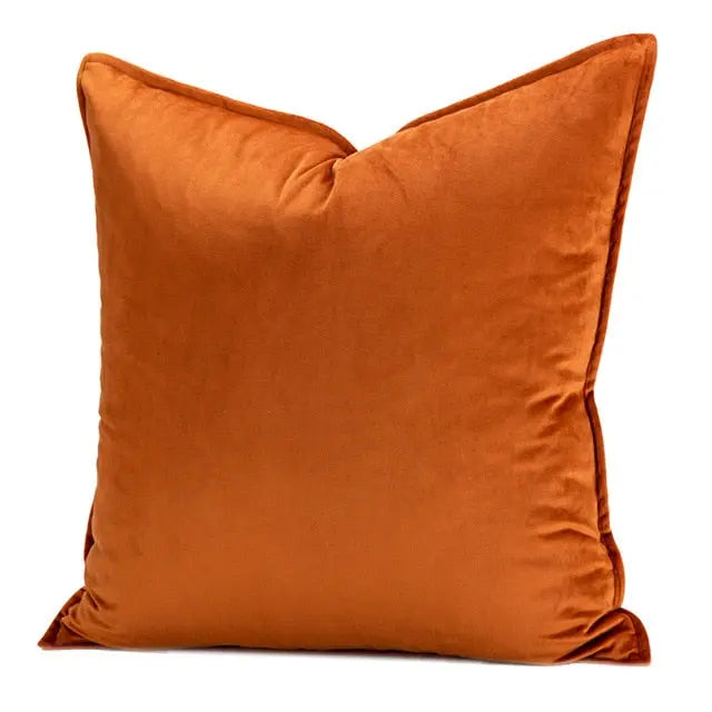 Kussenhoes Met Zachte Velours En Luxe Flanellen Rand