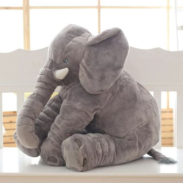 Pluche Olifant Kussen voor Kinderen met Zachte Vulling en Decoratief Ontwerp
