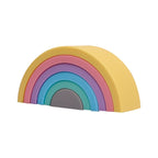 Montessori Regenboog Stapelspel Van Siliconen Voor Creatief Leren