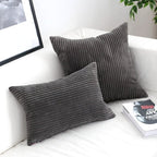Kussenhoes Met Corduroystructuur En Zachte Luxe Ribtextuur