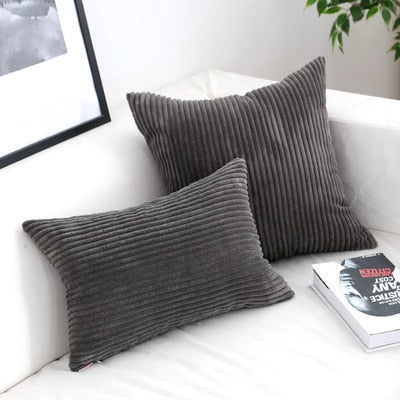 Kussenhoes Met Corduroystructuur En Zachte Luxe Ribtextuur