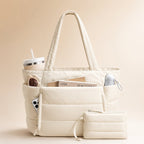 Puffer Tote Tas met Licht Gewicht en Ruime Indeling
