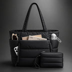 Puffer Tote Tas met Licht Gewicht en Ruime Indeling