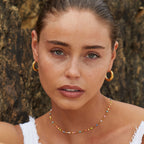 Choker met Minimalistische Ovale Details en Verlengkettinkje