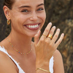 Choker met Minimalistische Ovale Details en Verlengkettinkje