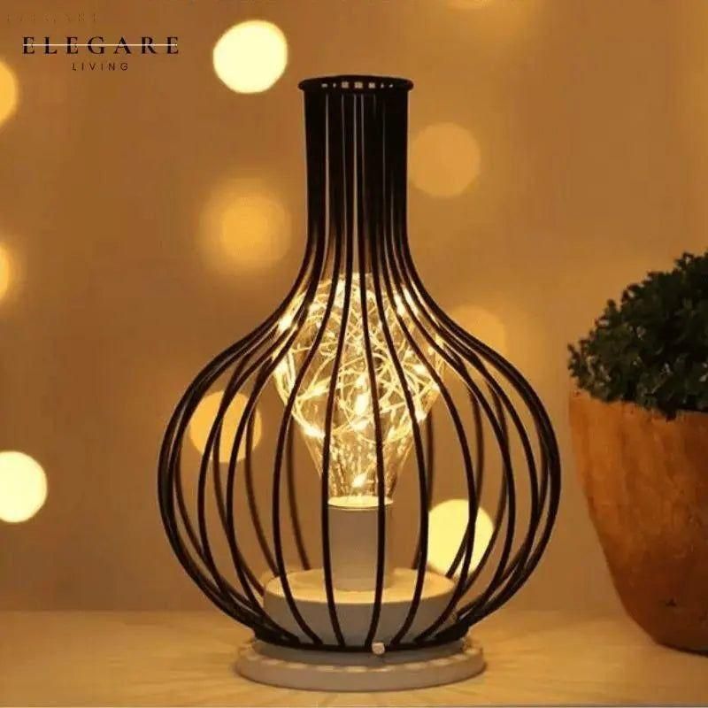 Retro Tafellamp Met Decoratieve LED Verlichting